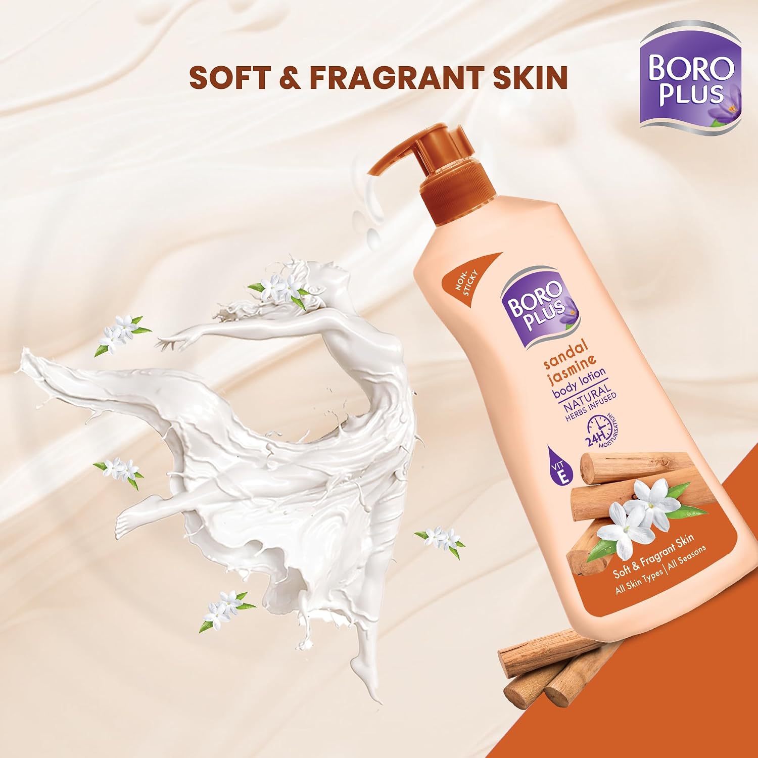BoroPlus Sandal & Jasmine Body Lotion 400 ml