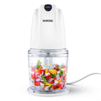 Borosil Chef Delite 260 Watts Electric Chopper for Kitchen, Twin Blade Technology, 500 ml