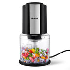 Borosil Chef Delite 300 Watts Electric Chopper for Kitchen, Twin Blade Technology, 600 ml