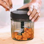 Borosil EazyPull Chopper with 6 Blades 900 ml Chopping Bowl