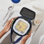 Borosil Klip n Store 320ml x 3 Square Container Lunchbox