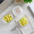 Borosil Klip n Store 320ml x 3 Square Container Lunchbox