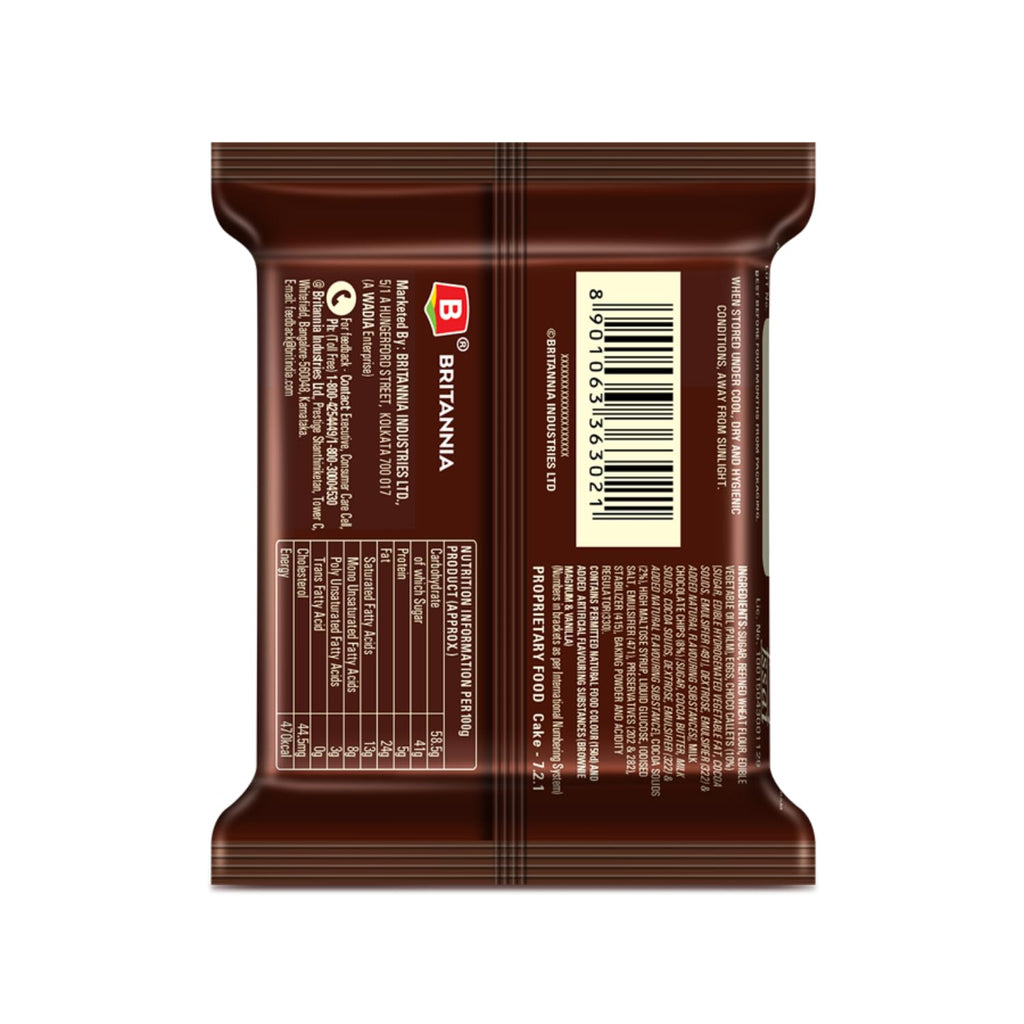 Britannia Cakes Chocolate Brownie Pouch, 40 g