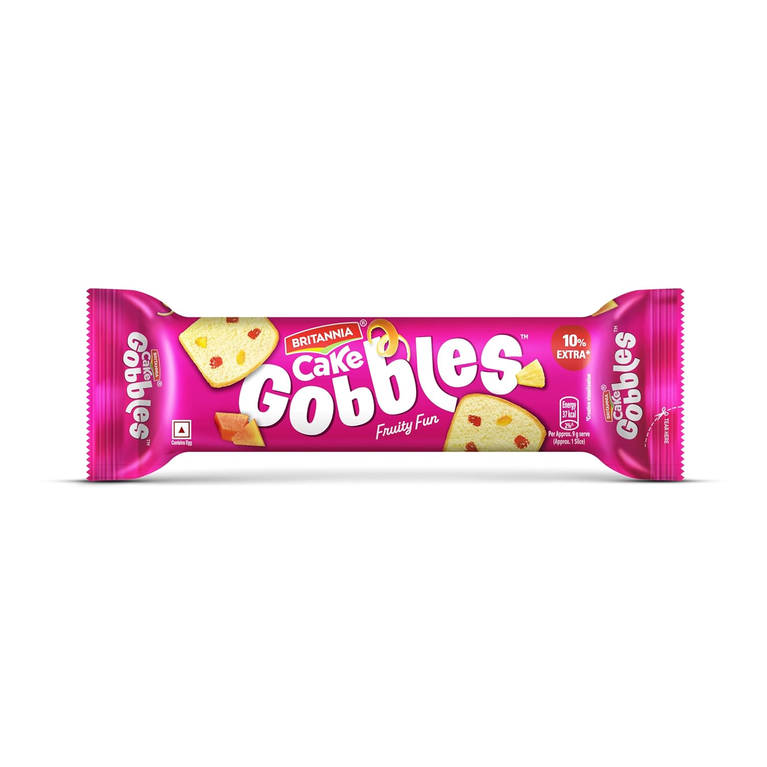 Britannia Gobbles Bar Cake Fruity Fun, 110 g