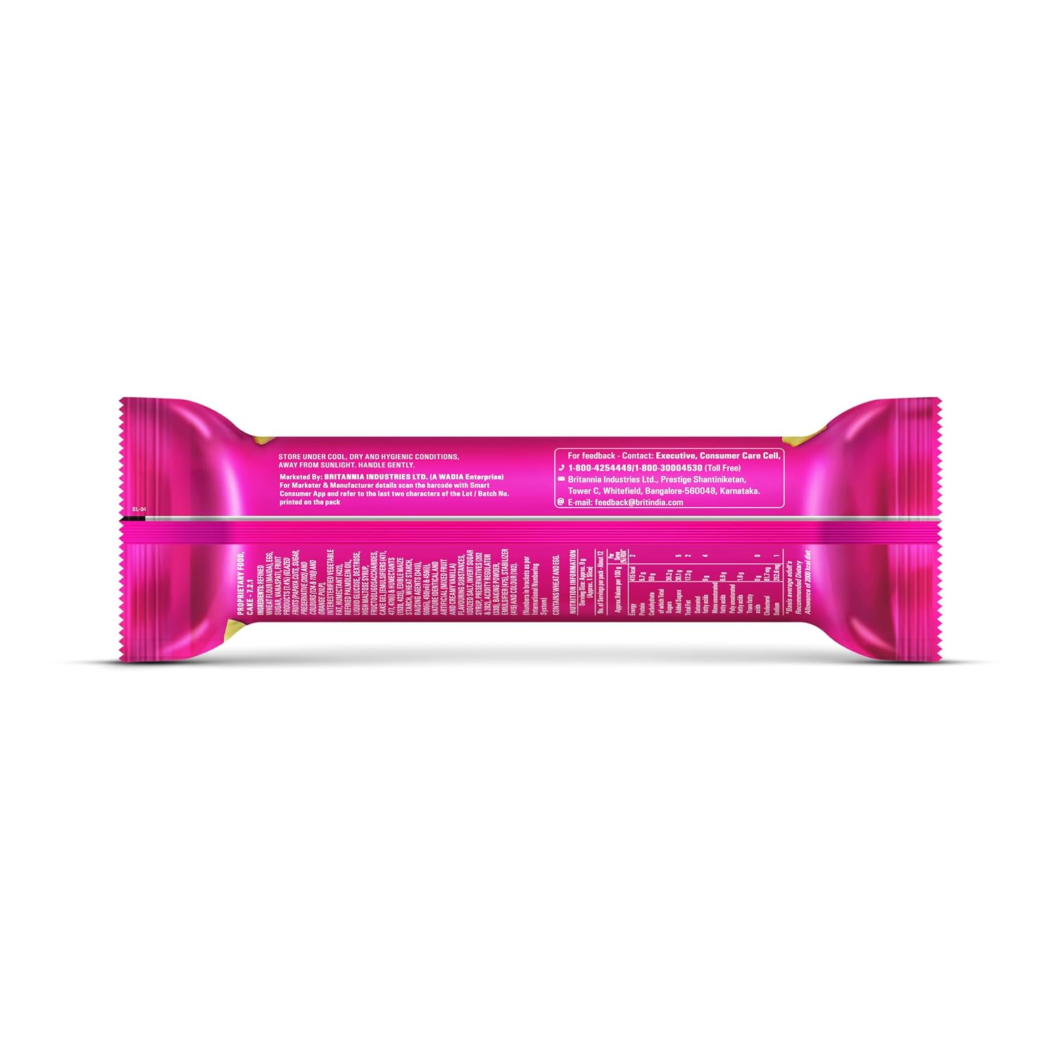 Britannia Gobbles Bar Cake Fruity Fun, 110 g