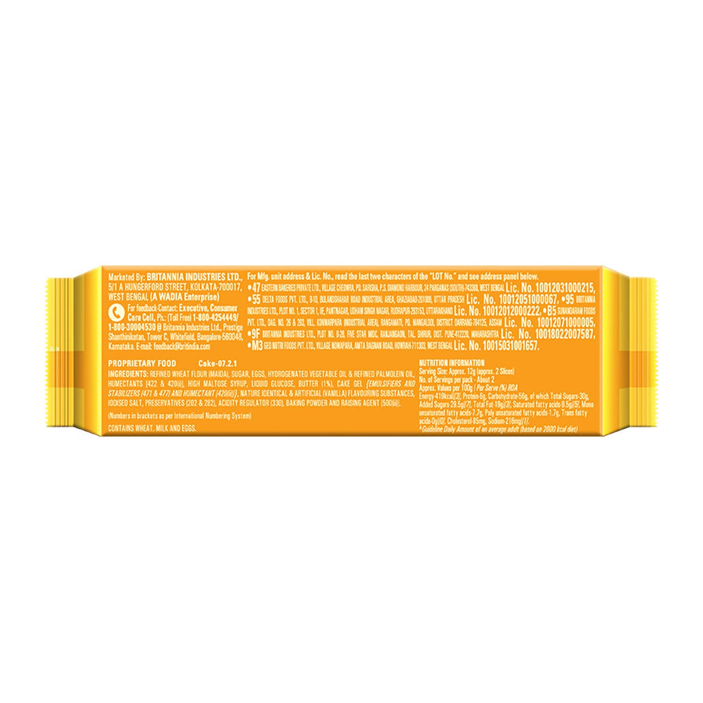 Britannia Gobbles Cake Bar Cake Butter Blast, 30g