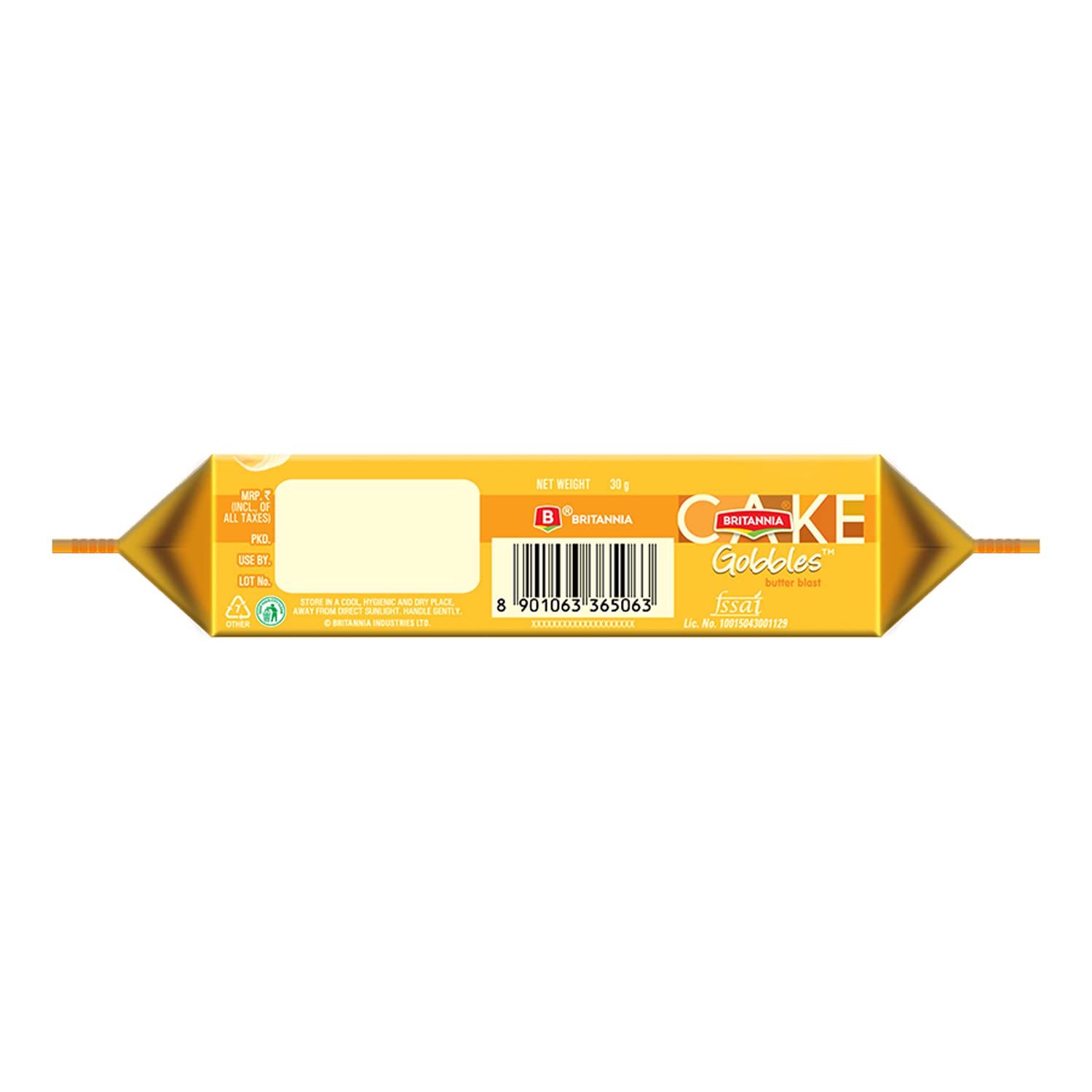 Britannia Gobbles Cake Bar Cake Butter Blast, 30g