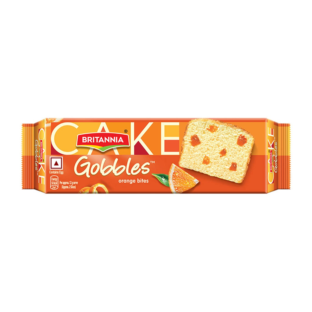 Britannia Gobbles Cake Orange Bites,30g