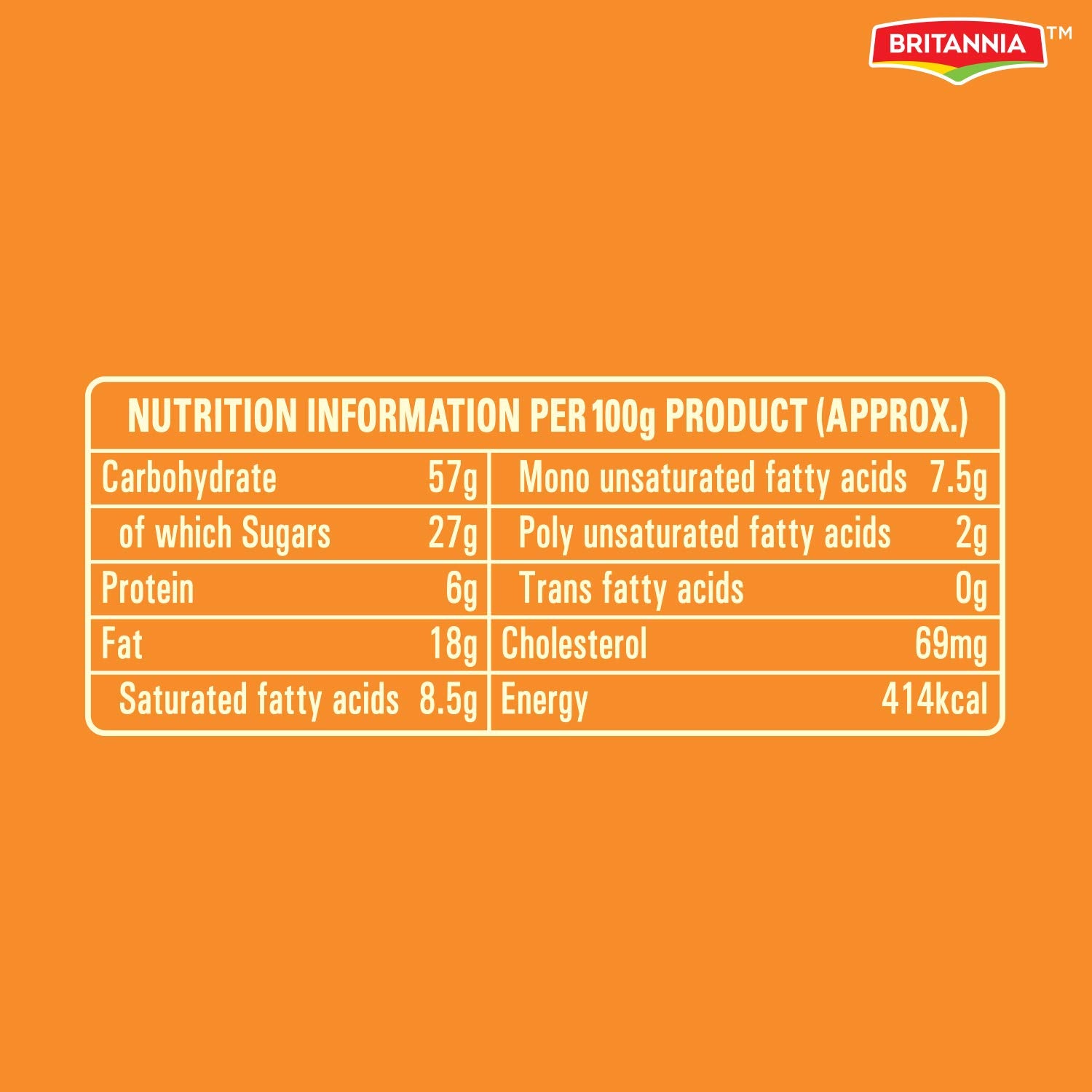 Britannia Gobbles Cake Orange Bites,30g