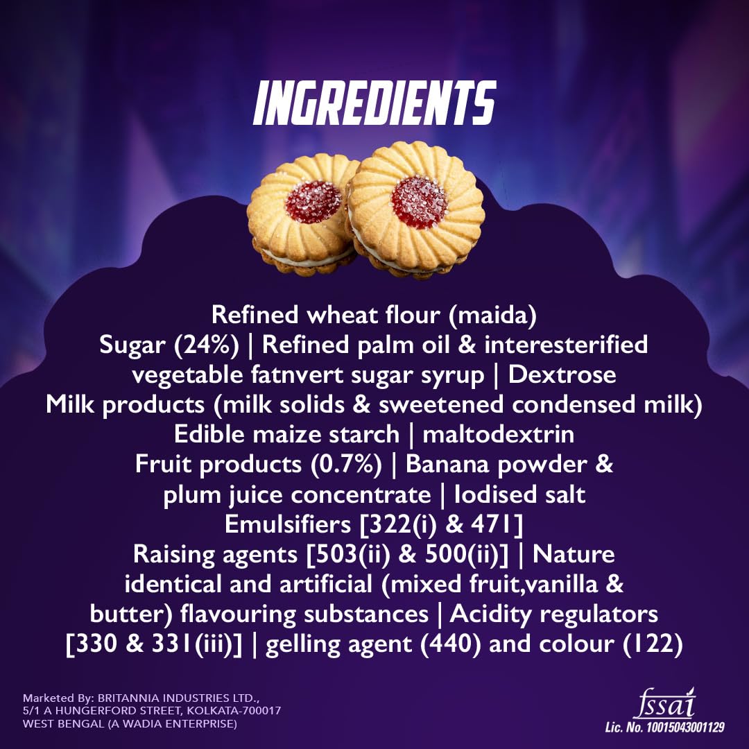 Britannia Treat Jim Jam Biscuits, 138g