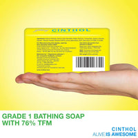 Cinthol Lime Bath Soap - 100g (Pack of 5) | Lemony Deo Fragrance | Grade 1 Soap | For All Skin Types