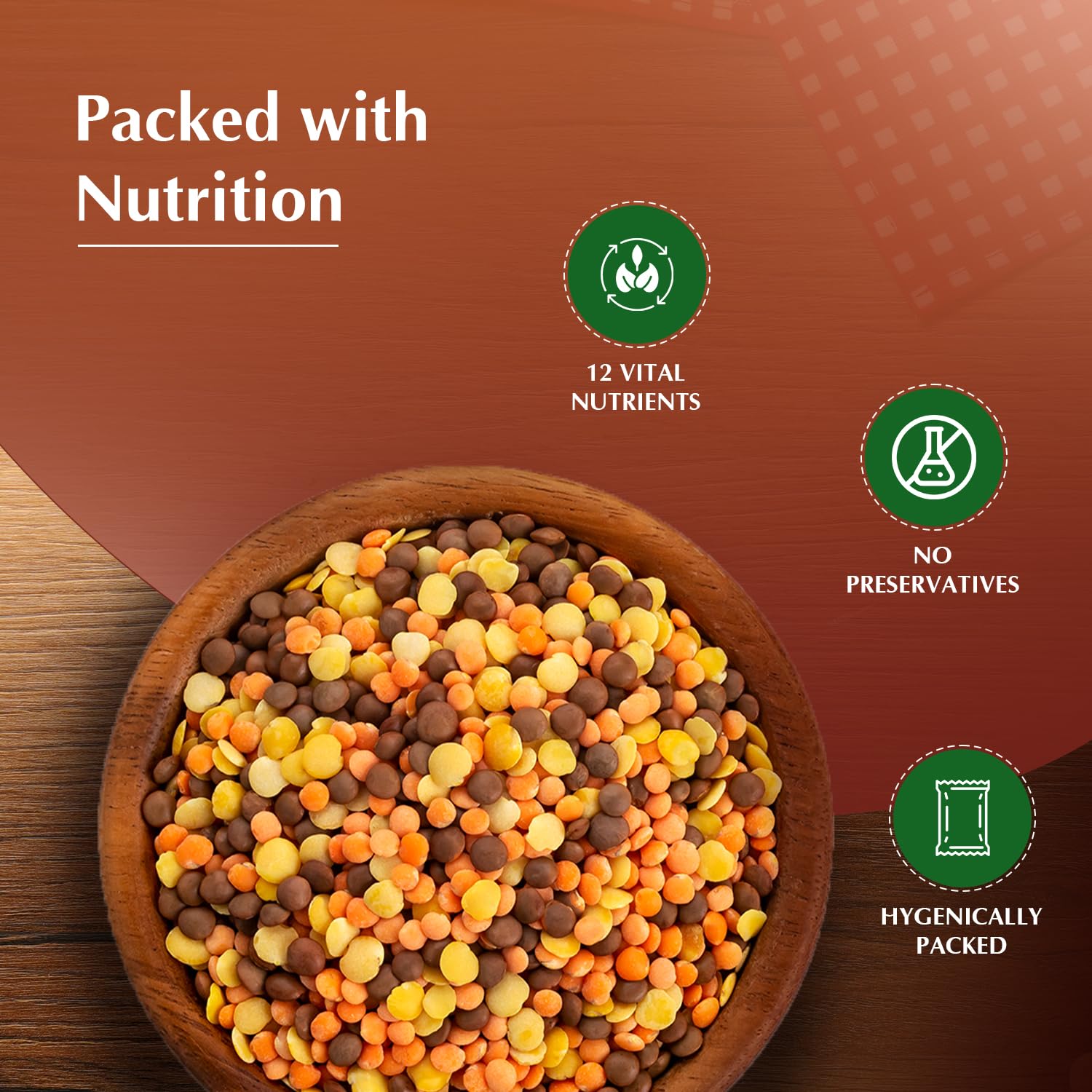 Vedaka Unpolished Mixed Dal 2 Kg