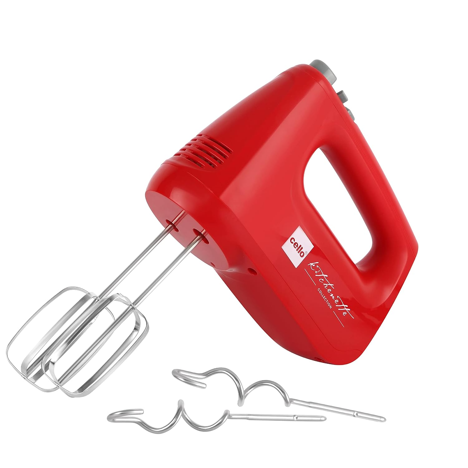 CELLO Supreme Hand Beater Mixer 400 Watts Black |Turbo Function, 6 Speed Setting 2 Year Warranty