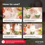 CÜRAA ChopLab Neo USB Vegetable Chopper for Kitchen Use 250ml (Beige)