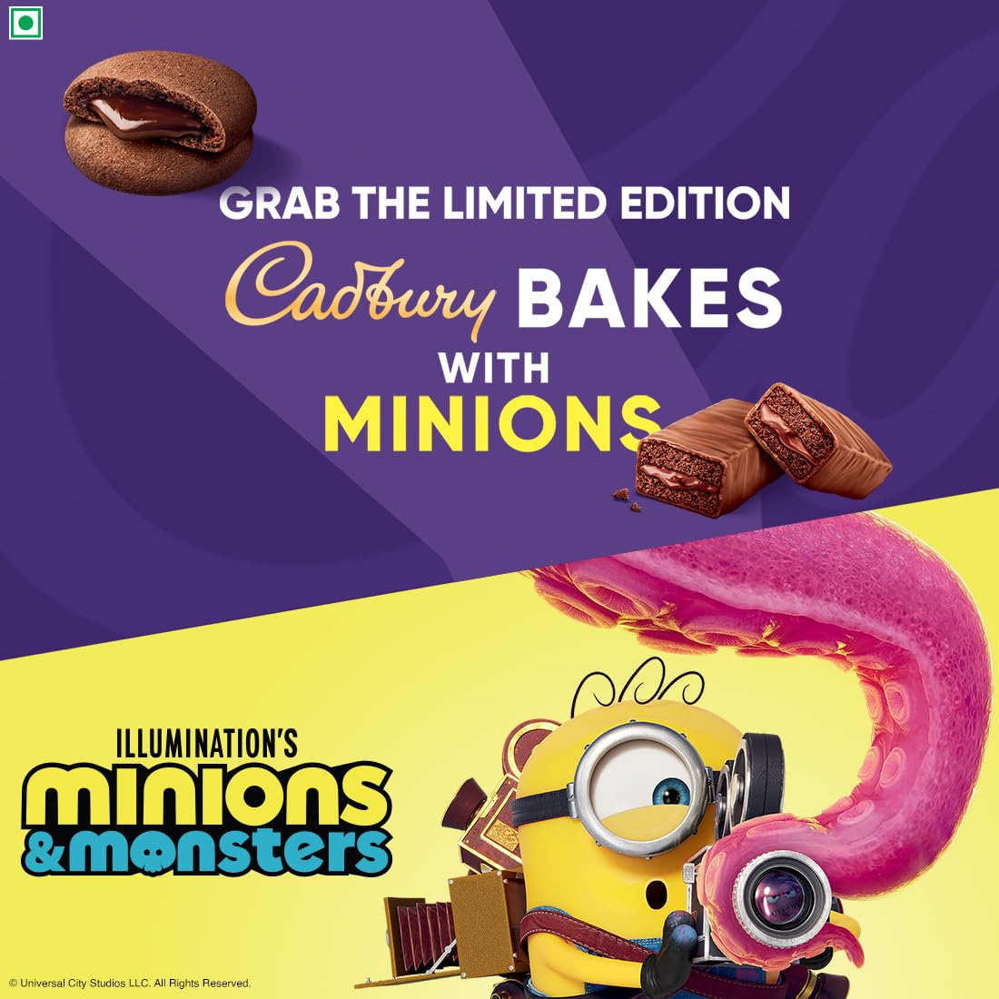 Cadbury ChocLayered Cake Minion Pack, 228 g