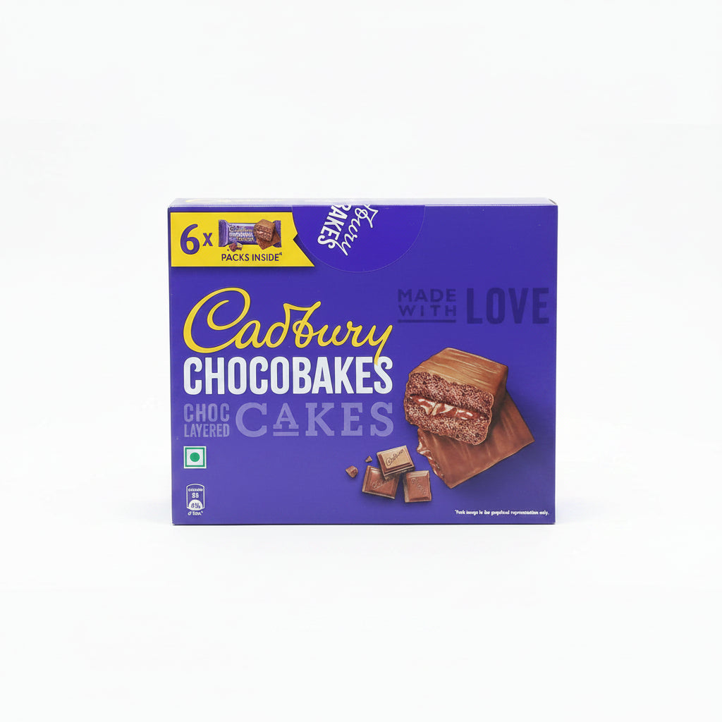 Cadbury Chocobakes Choc Layered Cakes, 126Gm