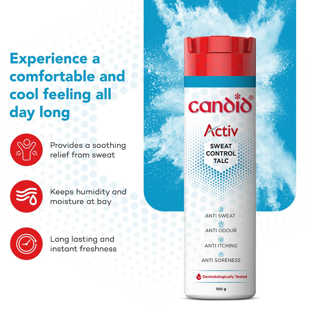 Candid Activ Sweat Control Talc 100g