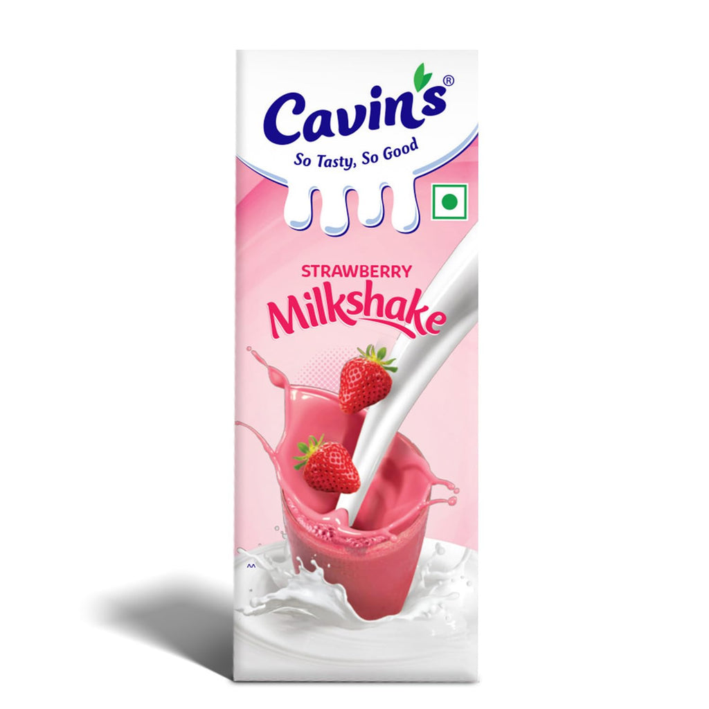 Cavin's Strawberry Milkshake 180ml