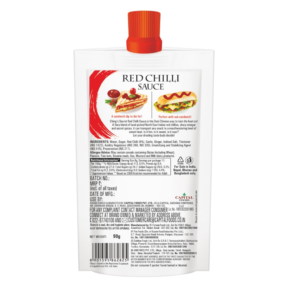 Ching's Secret Red Chilli Sauce, 90g