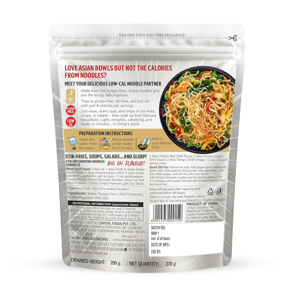 Ching's Secret Shirataki Noodles, 270g