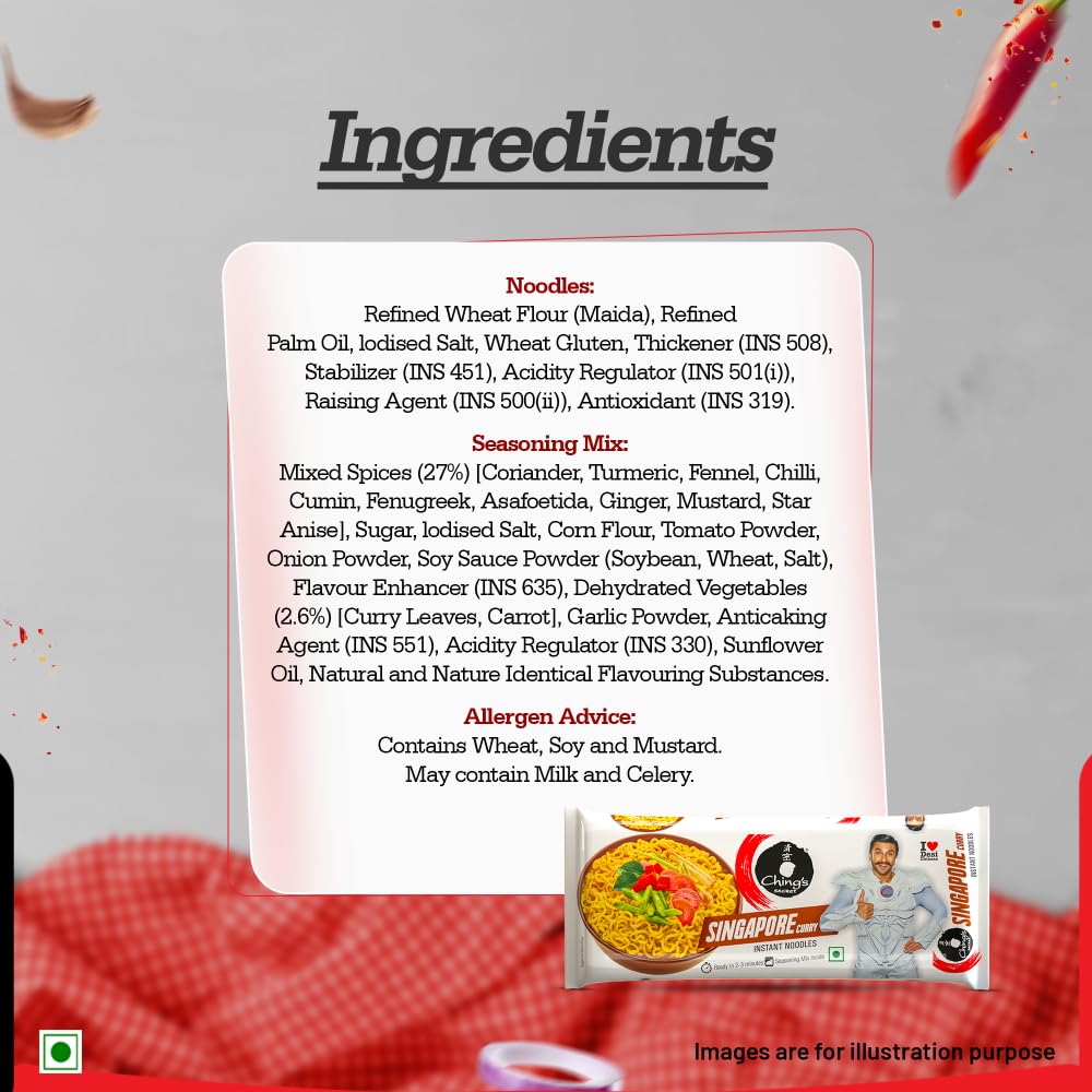 Ching’s Secret Singapore Curry Instant Noodles 244g