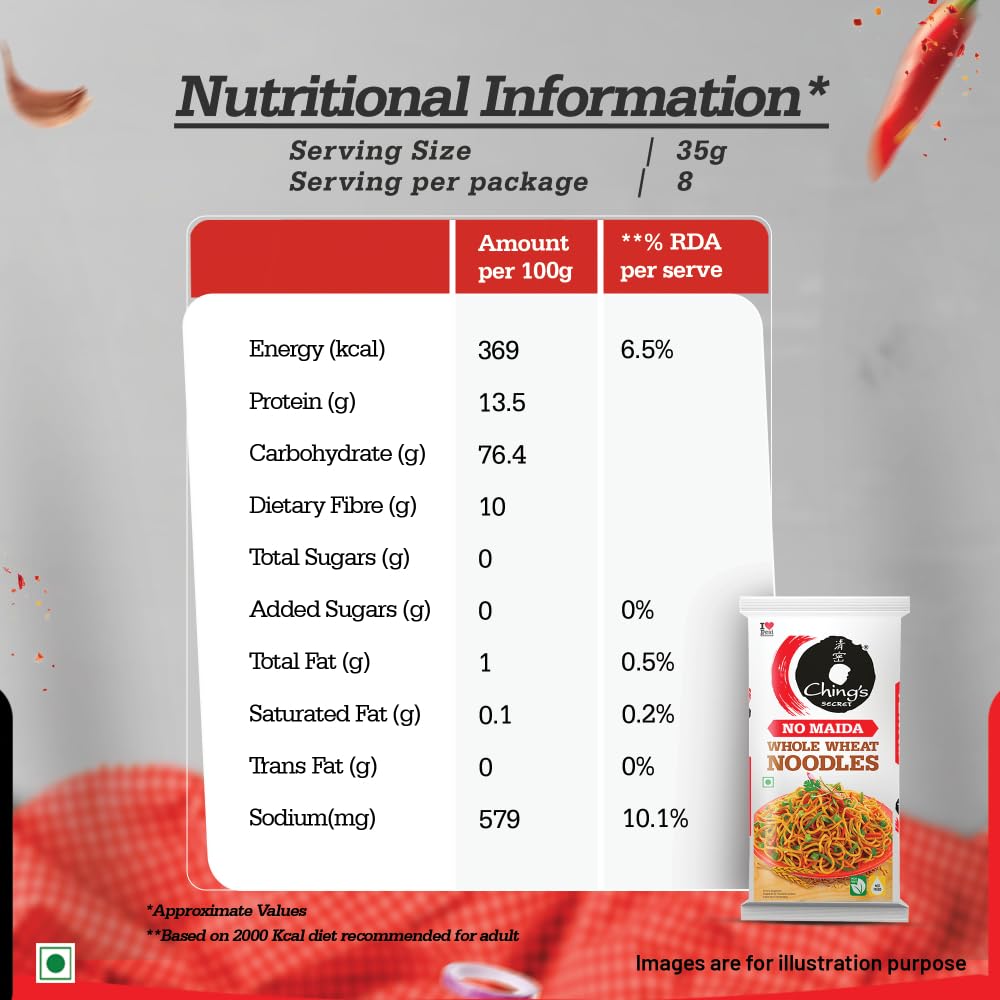 Ching’s Secret Whole Wheat Noodles 280g