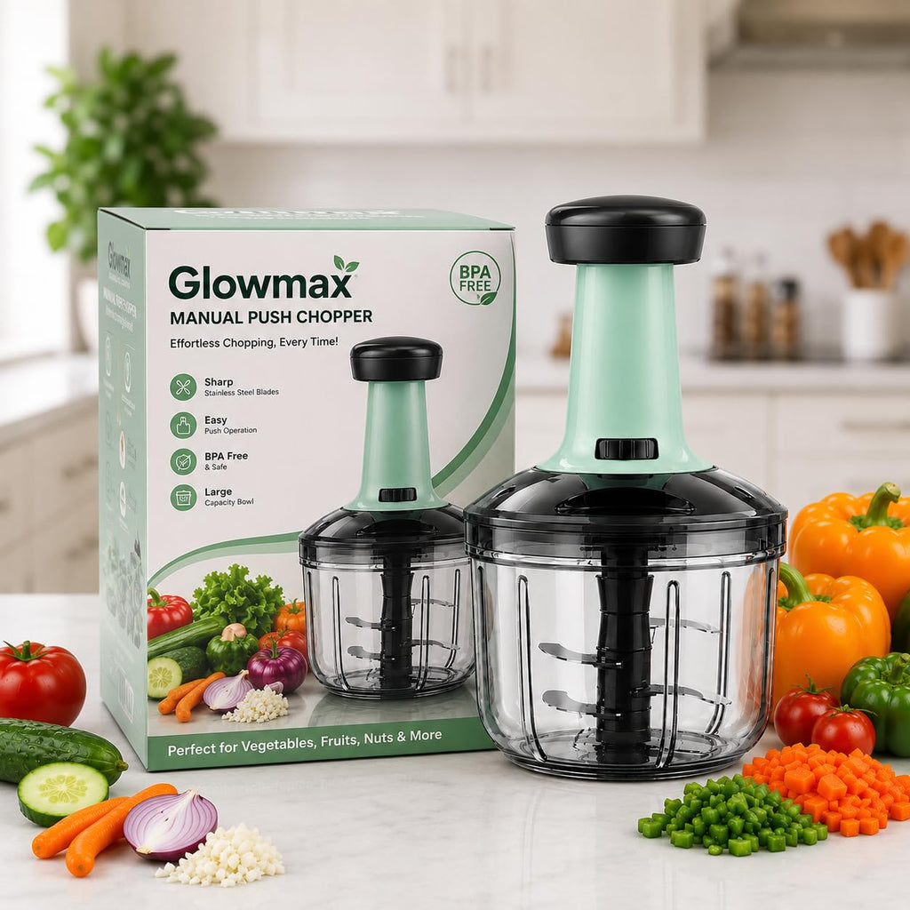 Chopper for Kitchen Use 1100 ML, Push Chopper with 6 Blades