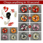 Chopper for Kitchen Use 1100 ML, Push Chopper with 6 Blades