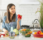Chopper for Kitchen Use 1100 ML, Push Chopper with 6 Blades
