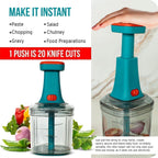 Chopper for Kitchen Use 1100 ML, Push Chopper with 6 Blades
