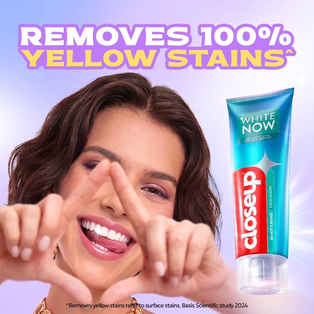 Close Up White Now Stain Eraser toothpaste for Teeth Whitening 100 gram