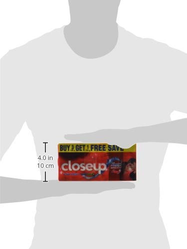 Closeup Everfresh+ Anti-Germ Gel Toothpaste Red Hot, 150 gm (Pack of 4)