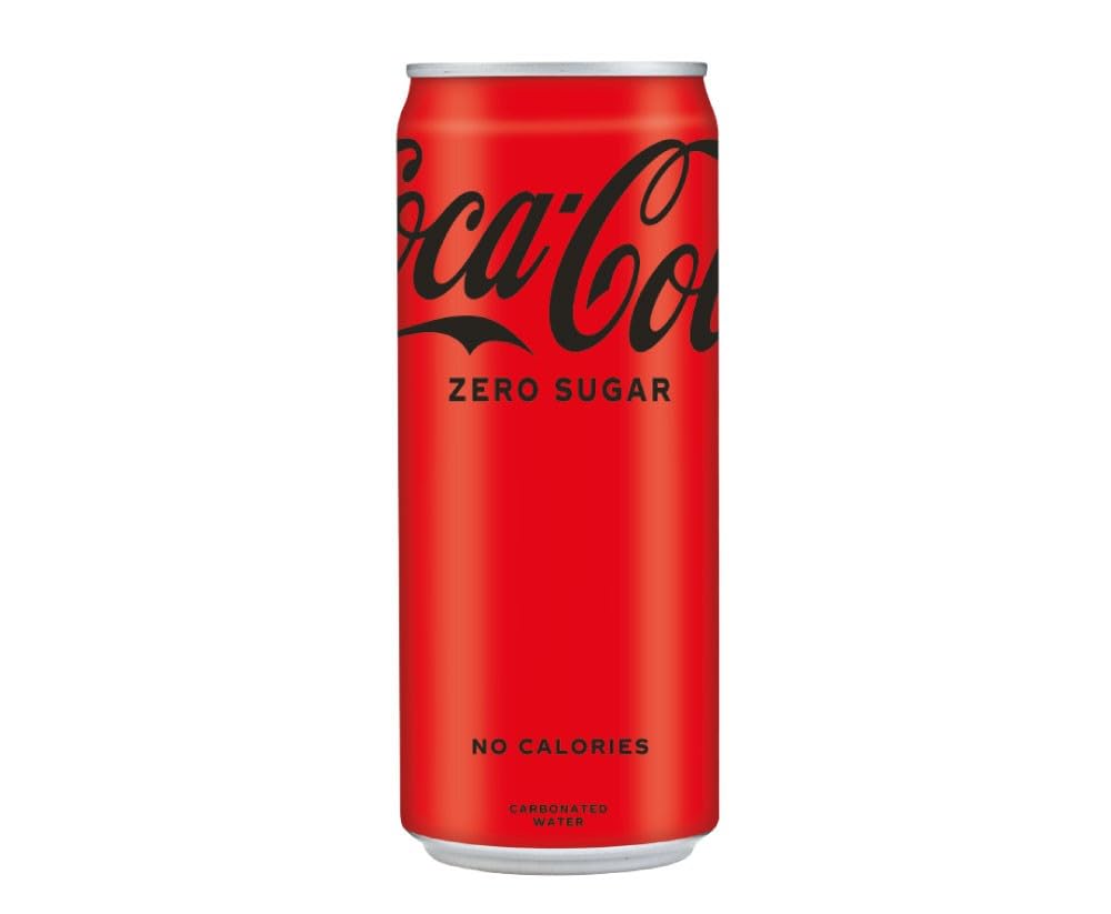 Coca-Cola Zero Sugar, No Calories Soft Drink Can, 300 Ml