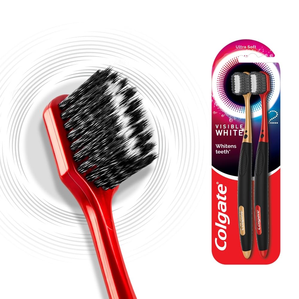 Colgate Visible White O2 Toothbrush Set of 2