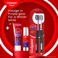 Colgate Visible White Purple Toothpaste for Teeth Whitening (200 + 40g) combo pack