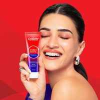 Colgate Visible White Purple Toothpaste for Teeth Whitening (200 + 40g) combo pack