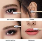 Cotton Buds, 600 Swabs, 300 Bamboo Wooden Sticks