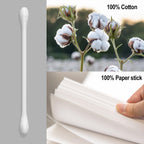 Cotton Buds, Gentle Cotton Swabs for Personal Hygiene 100 sticks