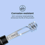 Crompton 1500W Superfast heating Immersion Rod| 100% Shock Proof| IP 68 Protection| Anti-corrosive coating| 2 Yrs Warranty| Energy Saving| Powerful Heating Element| Bucket Hook