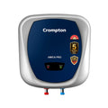 Crompton Amica Pro 25L | Free Installation | 5‑Star Storage Water Heater (Geyser) | Glassline Tank for Hard Water | 8 Bar High‑Rise Pressure | 5‑Level Safety | Rust‑Proof Body | 2kW Fast Heating