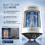 Crompton Arno Neo 10-L 5 Star Rated Storage Water Heater with Advanced 3 Level Safety National Energy Conservation Award Winner 2023