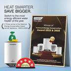 Crompton Arno Neo 25-L 5 Star Rated Storage Water Heater (Geyser) with Advanced 3 Level Safety National Energy Conservation Award Winner 2023