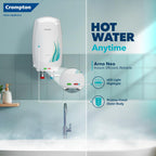 Crompton Arno Neo 3 Litre Instant Water Heater | 3 kW Heating Element | Food Grade SS Tank | 6 Bar Pressure Rated | Advanced 3-Level Safety | 5 Years Tank Warranty