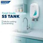 Crompton Arno Neo 3 Litre Instant Water Heater | 3 kW Heating Element | Food Grade SS Tank | 6 Bar Pressure Rated | Advanced 3-Level Safety | 5 Years Tank Warranty