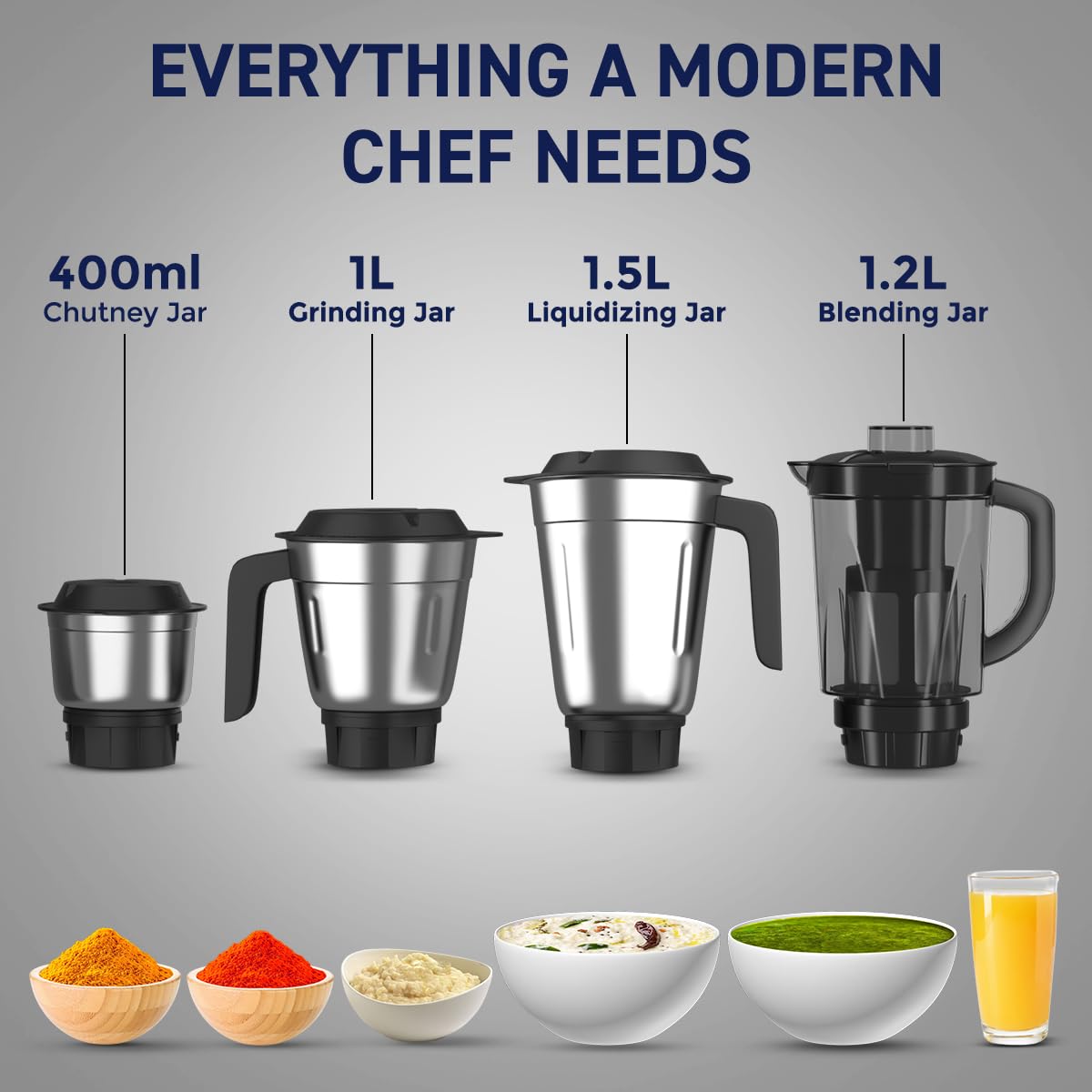 Crompton DX 750W Mixer Grinder with 4 JarsCrompton DX 750W Mixer Grinder with 4 Jars