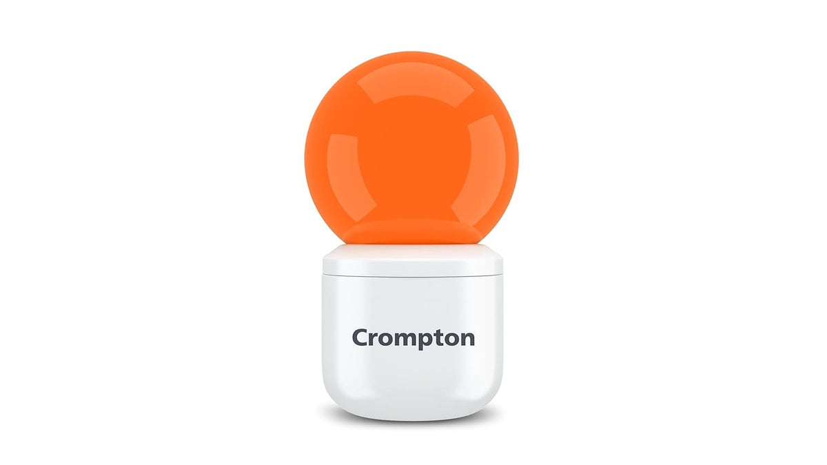 Crompton Deco Socket Rush 0.5-Watts Led Bulb Night Lamp (Pack Of 1, Prong) (Orange) - Plastic