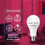 Crompton Emergency 12 W LED Bulb Base B22 Cool Day Light (Pack of 10)