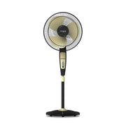 Crompton HighSpeed Torpedo 400 MM Pedestal Fan (Black Yellow) | High speed | Superior air delivery | smooth oscillation | height adjustment for desired air flow.
