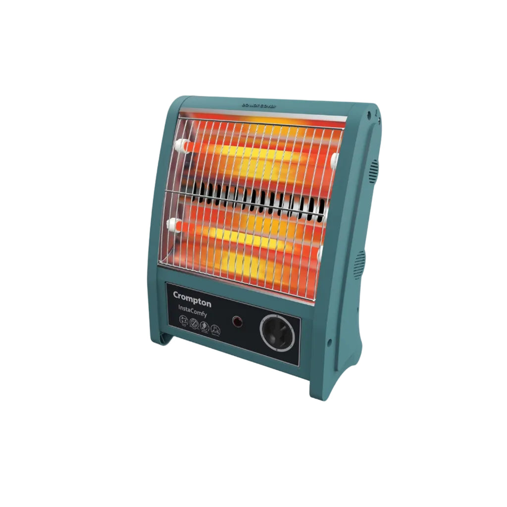 Crompton Insta Comfy 800 Watt Room Heater with 2 Heat Settings(Grey Blue)