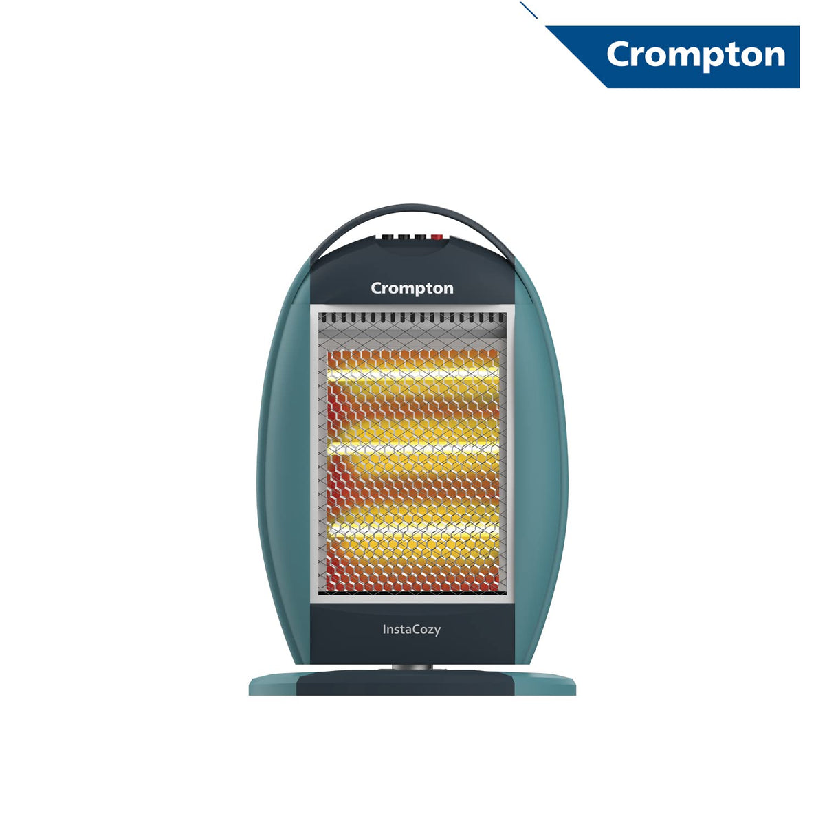Crompton Insta Cozy 1200 Watt Halogen Room Heater with 3 Heat Settings(Grey Blue)